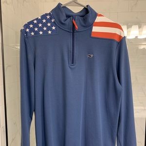 Vineyard Vine “America” Quarter Zip
